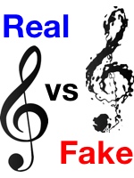 real vs fake music theory
