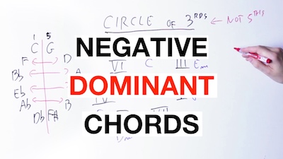 negative dominant chords