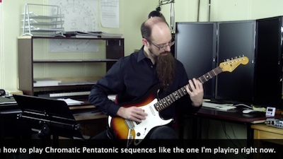 chromatic guitar sequences