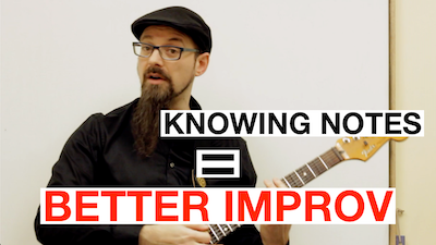 learning notes for guitar improv