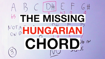 hungarian minor chord