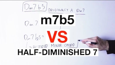 m7b5 half diminished