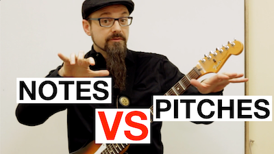notes vs pitches